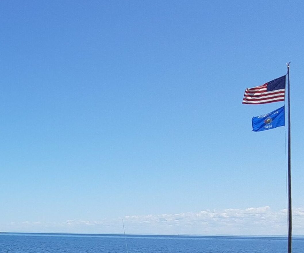 Flags on the waterfront